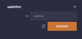 safeMint function